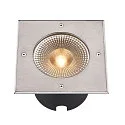 SLV LED Floor recessed luminaire ROCCI 200 EL, square, 16W, 3000K, 120°, black