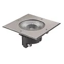 SLV LED Floor recessed luminaire ROCCI 200 EL, square, 16W, 3000K, 120°, black
