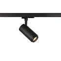 SLV LED 3-phase spot NUMINOS® DALI ZOOM M, 20W, 3000K, 15°, black