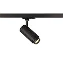 SLV LED 3-phase spot NUMINOS® DALI ZOOM M, 20W, 4000K, 15°, black