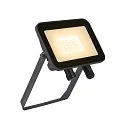 LED Wall / Ceiling luminaire FLOODI M, 30W, 3000K, 100°, anthracite/transparent