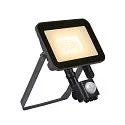 SLV LED Wall / Ceiling luminaire FLOODI M, 30W, 3000K, 100°, anthracite/transparent