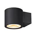 SLV wall luminaire OCULUS WL SINGLE IP20, black dimmable