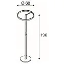 SLV floor lamp ONE STRAIGHT FL up / down, white dimmable