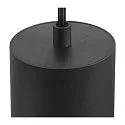 pendant luminaire ASTO TUBE 3 flames, rigid, long GU10 IP20, black dimmable