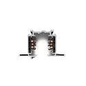 3-phase recessed track S-TRACK PHASE & DALI 1M DALI controllable, black