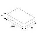 3-phase T-connector S-TRACK PHASE & DALI built-in version, DALI controllable, earth left, earth outside, black