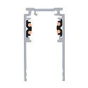 SLV surface-mounted track TRACK 48V DALI controllable, low, black