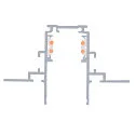 SLV recessed track TRACK 48V DALI controllable, white