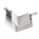 L-connector TRACK 48V mechanical, right, low, white