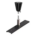track reinforcement plate TRACK 48V with suspension kit, black