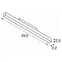 SLV track spot IN-LINE 44 TRACK 48V DALI controllable IP20, white dimmable
