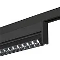 SLV track spot IN-LINE 24 DALI MOVE 48V - DARKLIGHT REFLECTOR swivelling, DALI controllable IP20, black dimmable