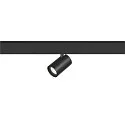 SLV track spot NUMINOS® XS 48V DALI 2 55° swivelling, for VDU workstation, DALI controllable IP20, black matt dimmable