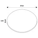 cover UNIVERSAL DOWNLIGHT MOVE round, swivelling, black