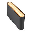 outdoor wall luminaire OVAL 14 WL IP65, black