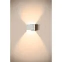 SLV outdoor wall luminaire OVAL 14 WL IP65, white