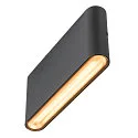 SLV outdoor wall luminaire OVAL 18 WL IP65, black