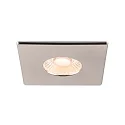 SLV cover UNIVERSAL DOWNLIGHT IP65 square, chrome