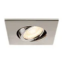 SLV cover UNIVERSAL DOWNLIGHT IP20 square, swivelling, chrome