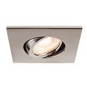 SLV cover UNIVERSAL DOWNLIGHT IP20 square, swivelling, chrome