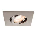 SLV cover UNIVERSAL DOWNLIGHT IP20 square, swivelling, chrome