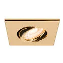 SLV cover UNIVERSAL DOWNLIGHT IP20 square, swivelling, glossy, gold