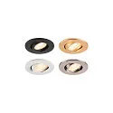 SLV cover UNIVERSAL DOWNLIGHT IP65 round, swivelling, gold matt