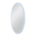 SLV mirror with lighting TRUKKO 80 IP44, transparent dimmable