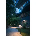 SLV outdoor wall luminaire I-RING round, switchable, with diffuser, cardanic swivelling IP65, anthracite 