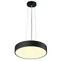 SLV wall and ceiling luminaire MEDO® PRO 40 round, CCT Switch, direct / indirect, UGR < 19 IP50, black dimmable