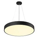 SLV wall and ceiling luminaire MEDO® PRO 60 round, CCT Switch, direct / indirect, UGR < 19 IP50, black dimmable