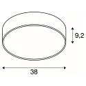 SLV wall and ceiling luminaire MEDO® 40 round, CCT Switch, direct / indirect IP50, white dimmable