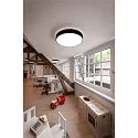 SLV ceiling luminaire MEDO® 90 round, CCT Switch IP50, black dimmable