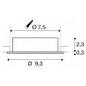 ceiling recessed luminaire NEW TRIA® 75 round GU10 IP20, white
