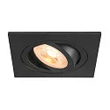 ceiling recessed luminaire NEW TRIA® 75 square GU10 IP20, black
