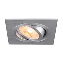 ceiling recessed luminaire NEW TRIA® 75 square GU10 IP20, aluminium