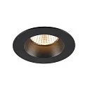 ceiling recessed luminaire NEW TRIA® 68 round IP20 / IP65, black dimmable