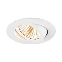 SLV ceiling recessed luminaire NEW TRIA® UNIVERSAL 68 round IP20, white dimmable
