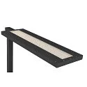 SLV floor lamp WORKLIGHT PRO IP20, black dimmable