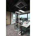 SLV floor lamp WORKLIGHT PRO IP20, white dimmable