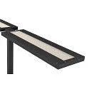 SLV floor lamp WORKLIGHT PRO IP20, black dimmable