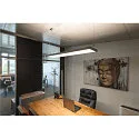 SLV pendant luminaire WORKLIGHT PRO up / down, DALI controllable, UGR < 19 IP20, grey dimmable