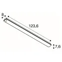 SLV damp-proof luminaire WATERPROOF V 1200 ON-OFF impact resistant, switchable IP66, grey 