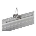SLV damp-proof luminaire WATERPROOF V 1500 DALI DALI controllable, impact resistant IP66, grey dimmable