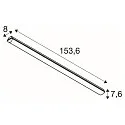 SLV damp-proof luminaire WATERPROOF V 1500 DALI DALI controllable, impact resistant IP66, grey dimmable