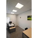 SLV ceiling luminaire PANEL V 625 ON-OFF CCT Switch, switchable IP54 / IP40, white, lacquered 