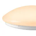 SLV wall and ceiling luminaire SURFACE V 390 CCT Switch, switchable, multipower, cambered, wired through IP44, white 