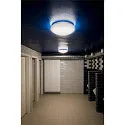 SLV wall and ceiling luminaire SURFACE V 390 CCT Switch, switchable, multipower, cambered, wired through IP44, white 
