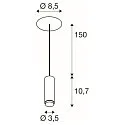 SLV pendant luminaire LALU® MIX&MATCH built-in version IP20, white dimmable